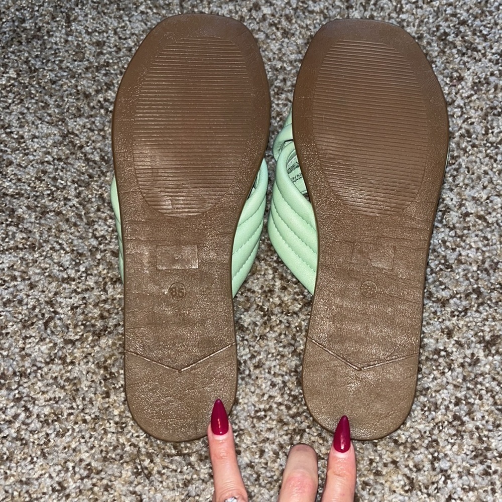 Seychelles Word for Word sandals Cucumber Green Mint NEW 8.5 - Picture 5 of 9